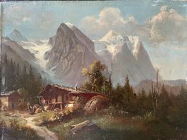 G.STÄLY-RICHEN (HUBERT SATTLER)  PAYSAGE ALPIN